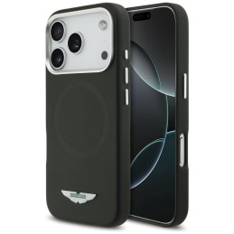 Etui Aston Martin HC FW Logo MagSafe do iPhone 17 Pro, czarny