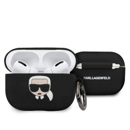 Etui Karl Lagerfeld Silicone Ikonik do AirPods Pro, czarne