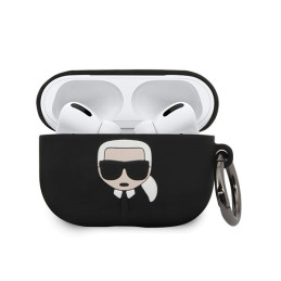 Etui Karl Lagerfeld Silicone Ikonik do AirPods Pro, czarne