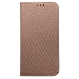 Etui z klapką Smart Magnet book do iPhone 15 Pro Max, różowo złote