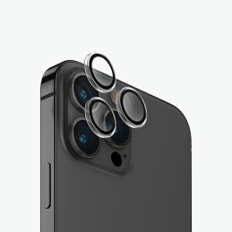 Szkło na obiektyw aparatu UNIQ Optix Aluminium Camera Lens Protector do iPhone 15 Pro Max, crystal