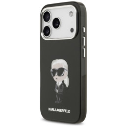 Etui Karl Lagerfeld IML Aquarelle Karl & Logo MagSafe do iPhone 17 Pro czarny