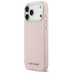 Etui Karl Lagerfeld FW Stamped Karl MagSafe do iPhone 17 Pro Max różowy
