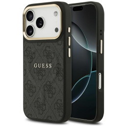 Etui Guess 4G PU Classic Logo MagSafe do iPhone 17 Pro czarny
