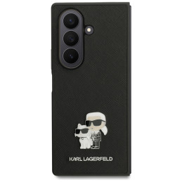 Etui Karl Lagerfeld Saffiano Karl&Choupette Pin do Galaxy Z Fold7 czarny