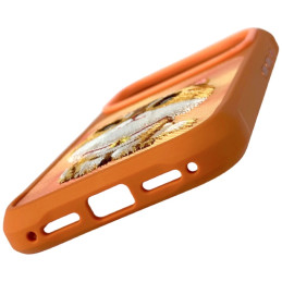 Etui Nimmy Big Eyed Pet 2.0 Cat do iPhone 17 Pro pomarańczowy