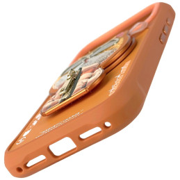 Etui Nimmy Cool&Cute 2.0 Cat do iPhone 17 Pro Max z magnetyczną zawieszką pomarańczowy