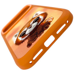 Etui Nimmy Big Eyed Pet 2.0 Raccoon do iPhone 17 Pro Max pomarańczowy