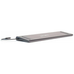 Podstawka pod laptopa HUB 4smarts 11w1 HDMI/VGA/2xUSB-C/3xUSB-A/RJ45/SD/MMC/MicroSD/TF/AUX