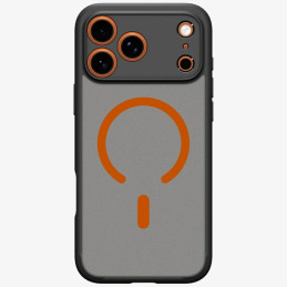 Etui Spigen Ultra Hybrid Mag MagSafe do iPhone 17 Pro Max czarno-pomarańczowy