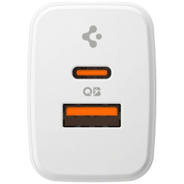 Ładowarka sieciowa Spigen Essential EE202EU 20W USB-C/USB-A biały