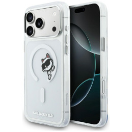 Etui Karl Lagerfeld IML Peekaboo MagSafe do iPhone 17 Pro Max transparent