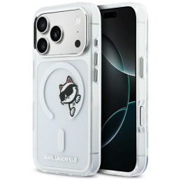 Etui Karl Lagerfeld IML Peekaboo MagSafe do iPhone 17 Pro transparent
