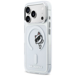 Etui Karl Lagerfeld IML Peekaboo MagSafe do iPhone 17 Pro transparent