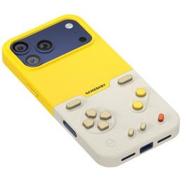 Etui GAMEBABY z kontrolerem do iPhone 17 Pro żółty
