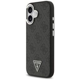 Etui Guess 4G Triangle Logo MagSafe do iPhone 17 czarny srebrny
