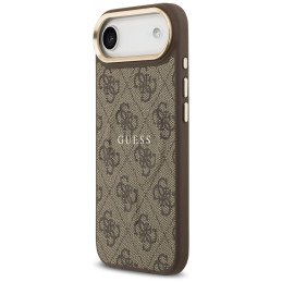 Etui Guess 4G PU Classic Logo MagSafe do iPhone Air brązowy