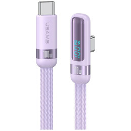 Kabel USAMS US-SJ653 PD 100W USB-C do USB-C 1.2m fioletowy