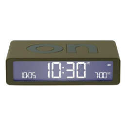  Budzik dwustronny Lexon Flip Classic khaki