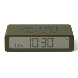  Budzik dwustronny Lexon Flip Classic khaki