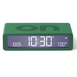 Budzik dwustronny Lexon Flip Classic zielony