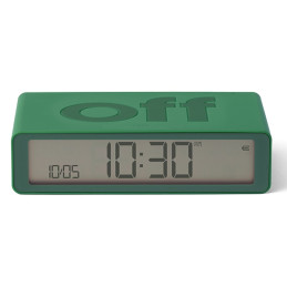 Budzik dwustronny Lexon Flip Classic zielony