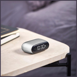 Budzik mini Lexon Minut aluminium