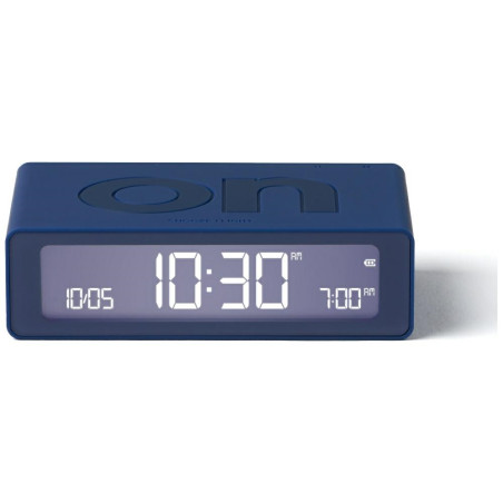 Budzik dwustronny Lexon Flip Mini ciemnoniebieski