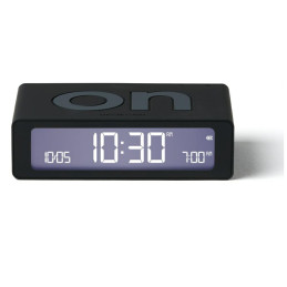 Budzik dwustronny Lexon Flip Mini czarny
