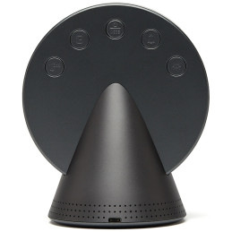 Budzik Lexon Conic Clock platynowy szary