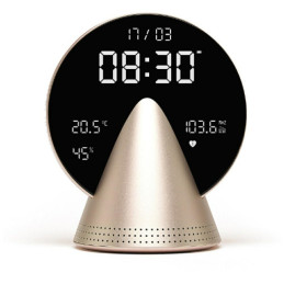 Budzik Lexon Conic Clock złoty
