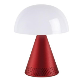Lampa Lexon Mina Audio L LED z głośnikiem bluetooth ciemnoczerwona