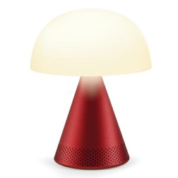 Lampa Lexon Mina Audio L LED z głośnikiem bluetooth ciemnoczerwona