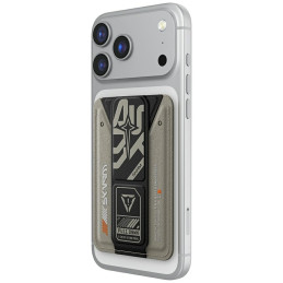 Magnetyczny Portfel Skinarma Kado Phantom Wallet do MagSafe z funkcja stojaka szary