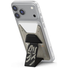 Magnetyczny Portfel Skinarma Kado Phantom Wallet do MagSafe z funkcja stojaka szary