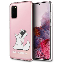 Etui Karl Lagerfeld Choupette Fun do Galaxy S20 transparente