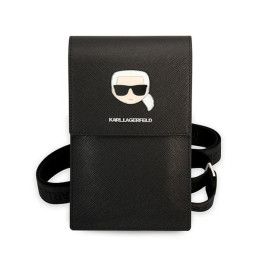 Torebka Karl Lagerfeld Metal Karl Head czarna