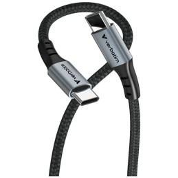 Kabel Verbatim Sync & Charge USB-C do USB-C 100W PD3.0/QC3.0 120cm czarny