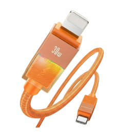 Kabel USAMS U93 30W USB-C do Lightning 1.2m pomarańczowy