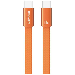 Kabel USAMS U96 60W USB-C do USB-C 1.2m pomarańczowy