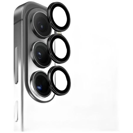 Szkło na obiektyw aparatu UNIQ Optix Aluminium Camera Lens do Samsung Galaxy S26 / S26 Plus czarny