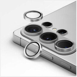 Szkło na obiektyw aparatu UNIQ Optix Aluminium Camera Lens do Samsung Galaxy S26 / S26 Plus srebrny