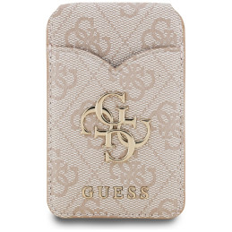 Portfel z lusterkiem Guess 4G Stand & Mirror Magsafe różowy