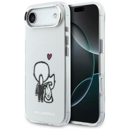 Etui Karl Lagerfeld Karl & Choupette Back MagSafe do iPhone Air przezroczysty