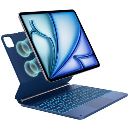 Etui Typecase Edge z klawiaturą do iPad  Air 13" 2024/2025 błękitny pacyfik