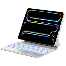 Etui Typecase Edge + z klawiaturą do iPad Air 13" 2024/2025 biały
