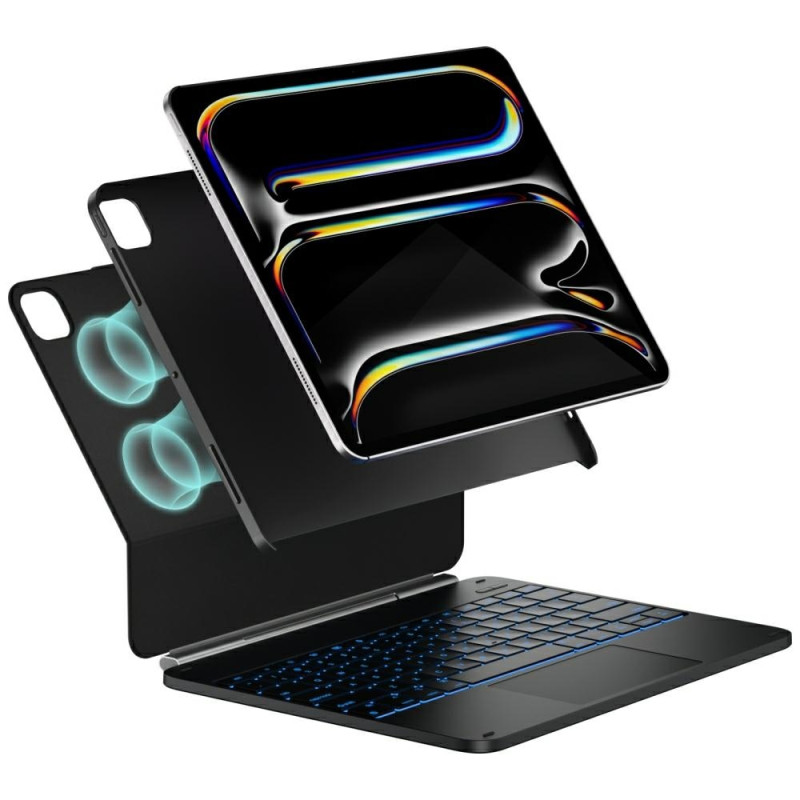 Etui Typecase Edge + z klawiaturą do iPad Pro 13" 2024/2025 włókno węglowe