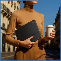Etui Typecase Edge z klawiaturą do iPad Pro 13" 2024/2025 biały