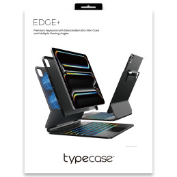 Etui Typecase Edge + z klawiaturą do iPad Air 13" 2024/2025 czarny