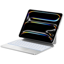 Etui Typecase Edge + z klawiaturą do iPad Pro 13" 2024/2025 srebrny
